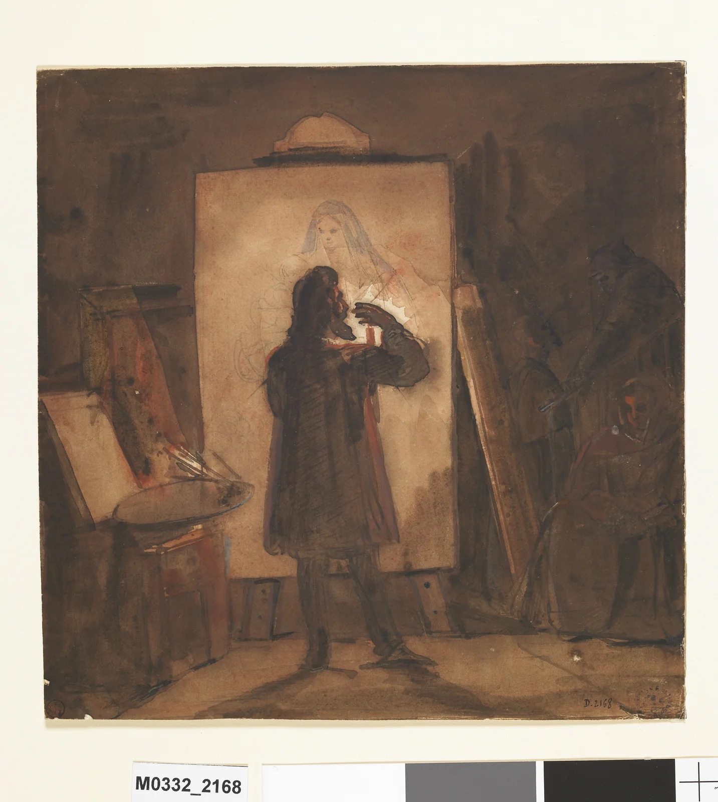 Peintre dans son ateliervers 1835- 1845