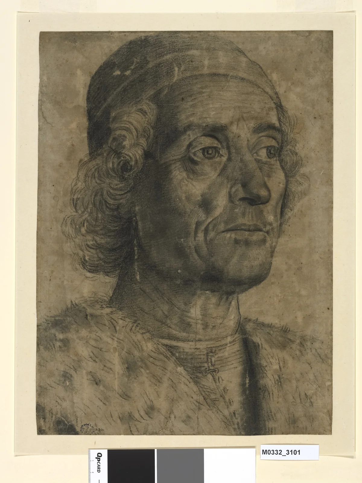 Portrait d’homme au manteau de fourrure