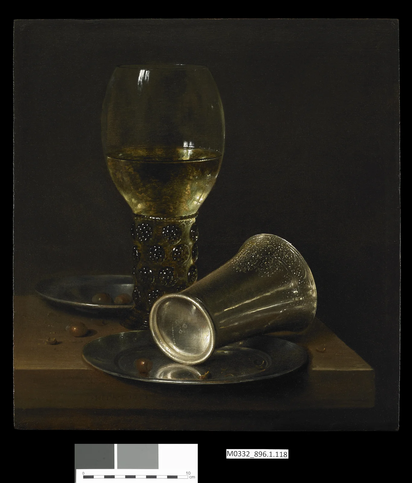 Nature morte à la timbale renversée