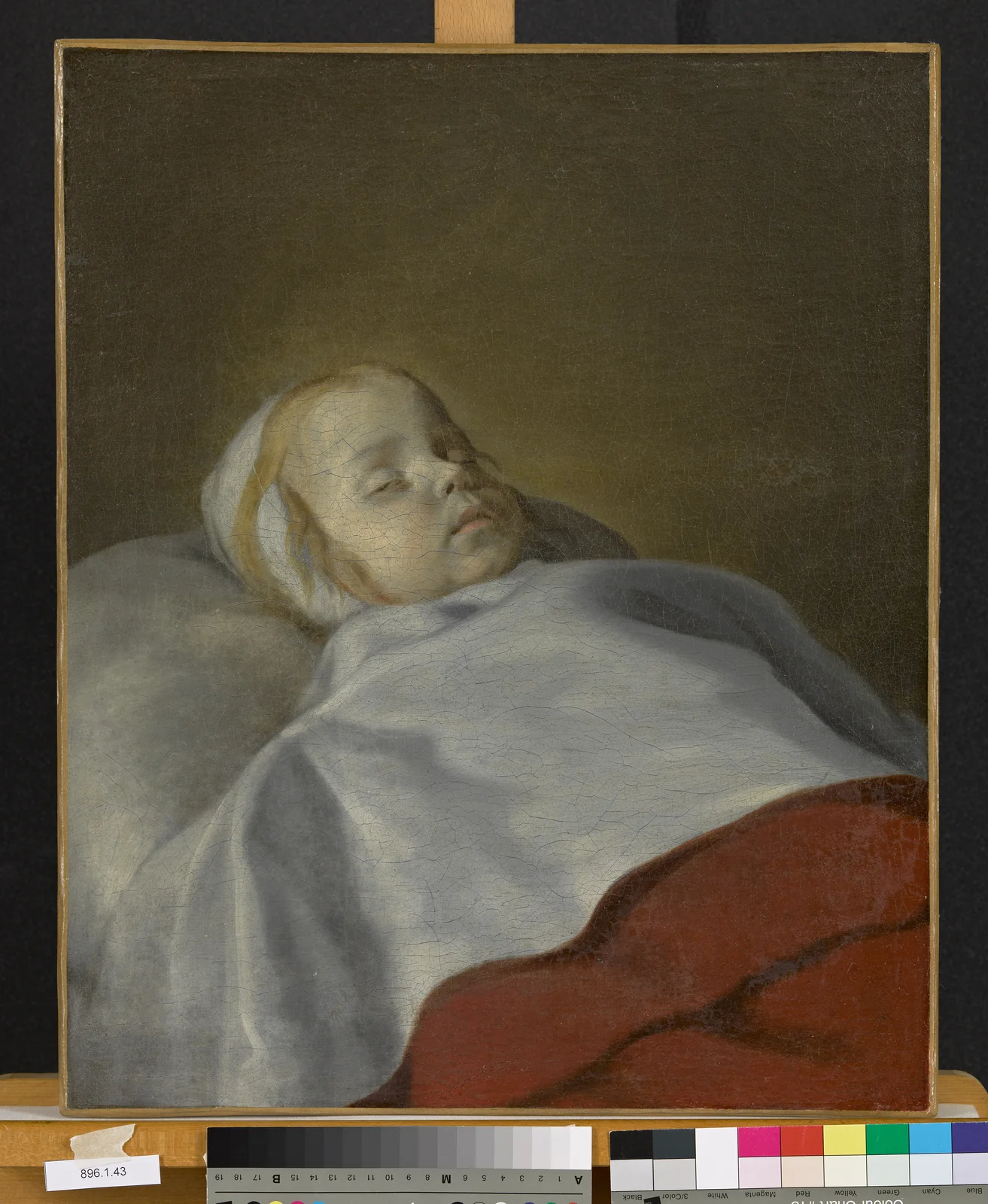 Portrait d’un jeune enfant mort