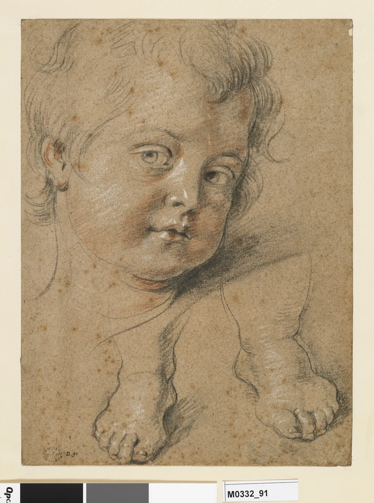 Tête et pieds d’un enfant