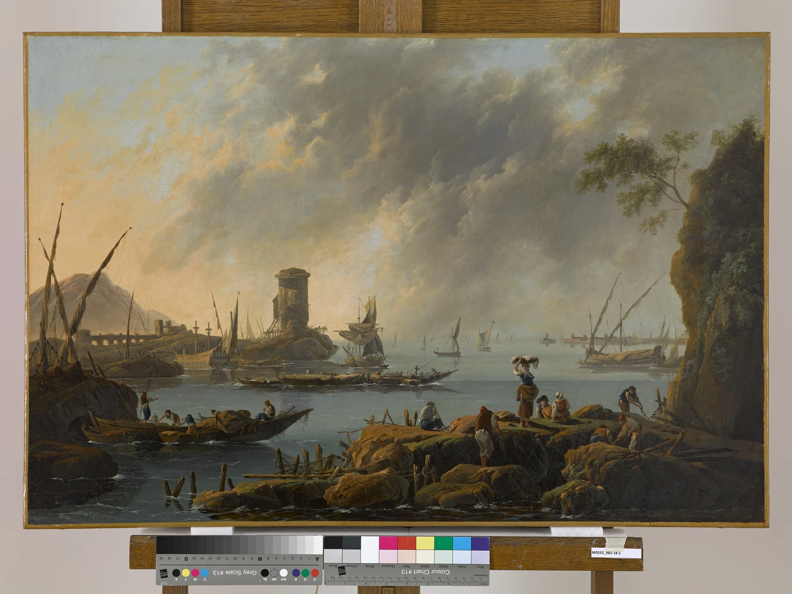 Vue d’un port